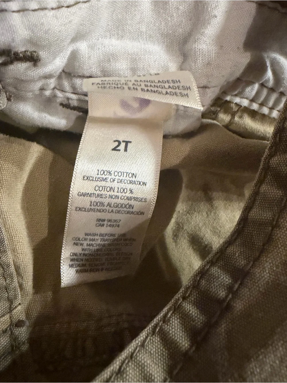 Oshkosh Camouflage Bibs Overalls 2T